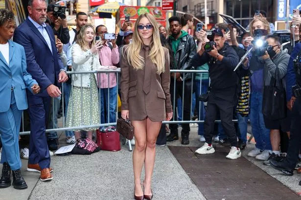 Sydney Sweeney promoting her upcoming psychological thriller, Echo Valley.
