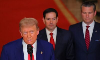 Donald Trump during his recent campaign stop where he claimed Iran “left everything behind” ahead of a U.S. strike on a critical facility.