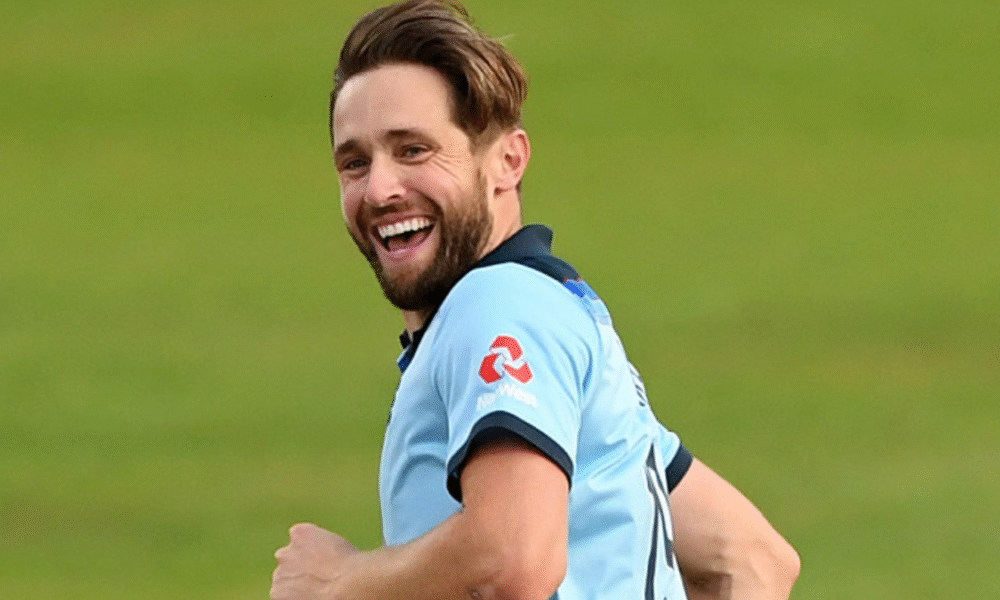 Chris Woakes bowling with trademark precision — the ‘Wizard’ whose off-field earnings match his on-field magic.
