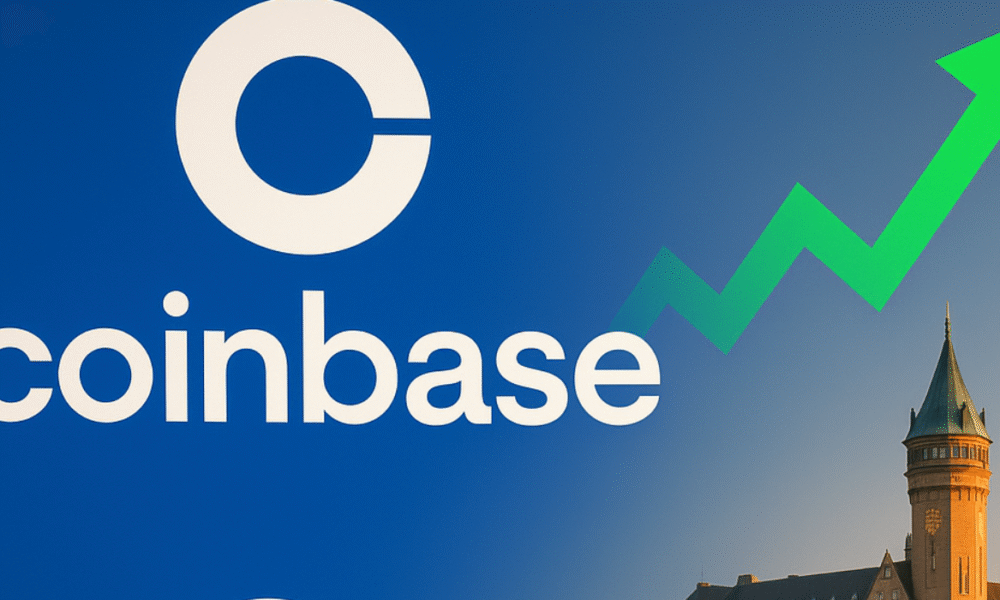 Coinbase Secures MiCA License Picks Luxembourg as EU Base and Shares Jump