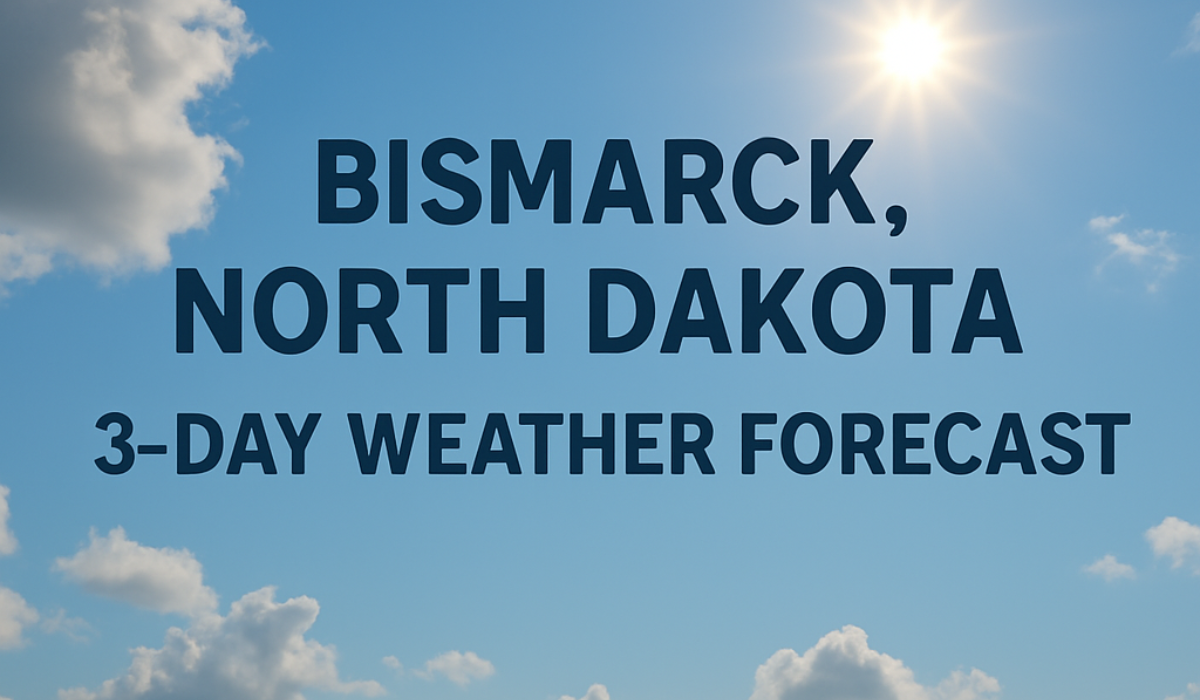 Bismarck Weather Forecast: Sunshine, Wind & Surprise Rain This Week