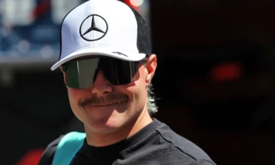 Valtteri Bottas at the Mercedes paddock in 2025, reflecting on his next move as the Cadillac opportunity looms large.