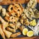 A four-part tempura platter featuring shrimp, vegetables, uni, and a Wagyu-fat-fried chocolate cookie — Chef Shota Nakajima’s genius twist on a Japanese classic.