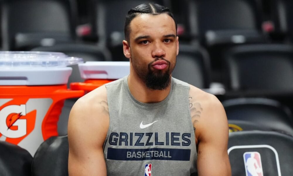 Dillon Brooks locking eyes with an opponent—his grit on the court fuels an $86 million deal and multi‑million net worth.