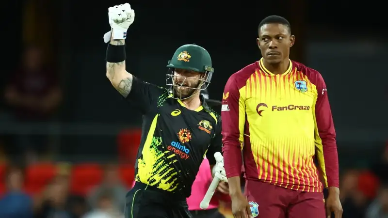 Australia beats West Indies by 3 wickets in 1st T20I thriller in Jamaica