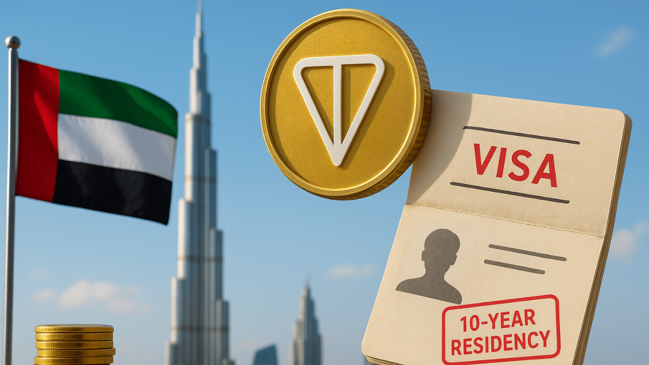 Toncoin Drops as UAE Disputes Golden Visa Claim Linked to Crypto Staking