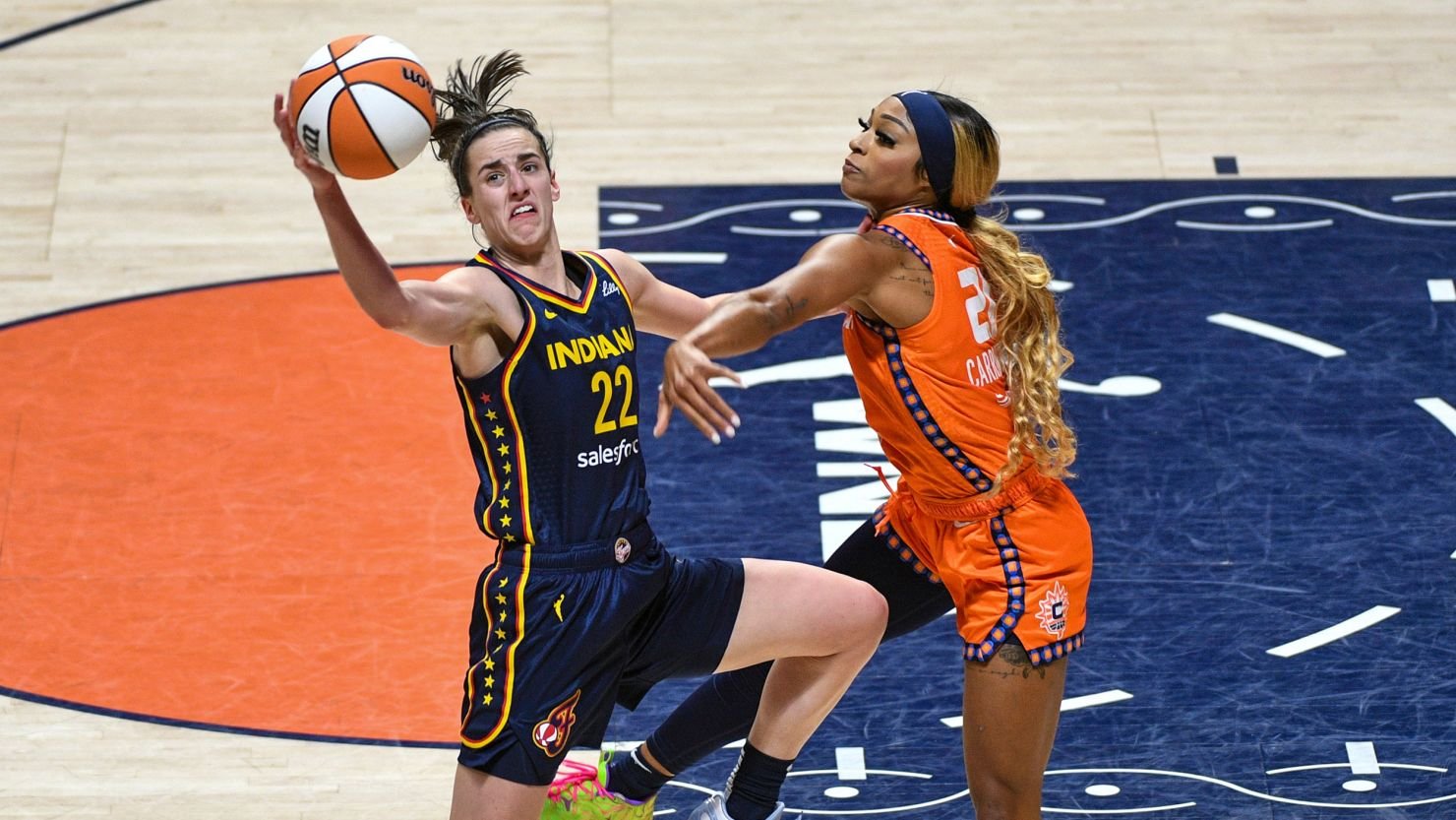 Caitlin Clark and DiJonai Carrington at Center of Explosive WNBA Media Controversy