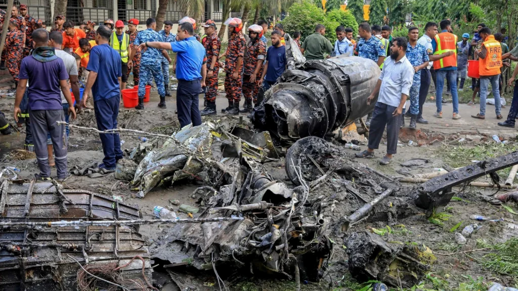 Bangladesh Air Force Plane Crashes Into Dhaka School Killing 19 Including Children

