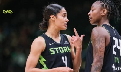 Skylar Diggins Blocks Cardoso and Flexes as Seattle Storm Crush Sky 95-57