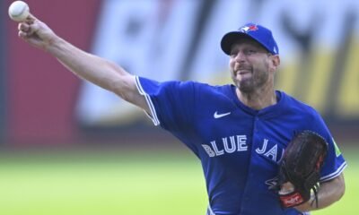 Max Scherzer fires heat in his return as Vladimir Guerrero Jr. delivers game-winning blow in Blue Jays’ 5–4 victory over Yankees.