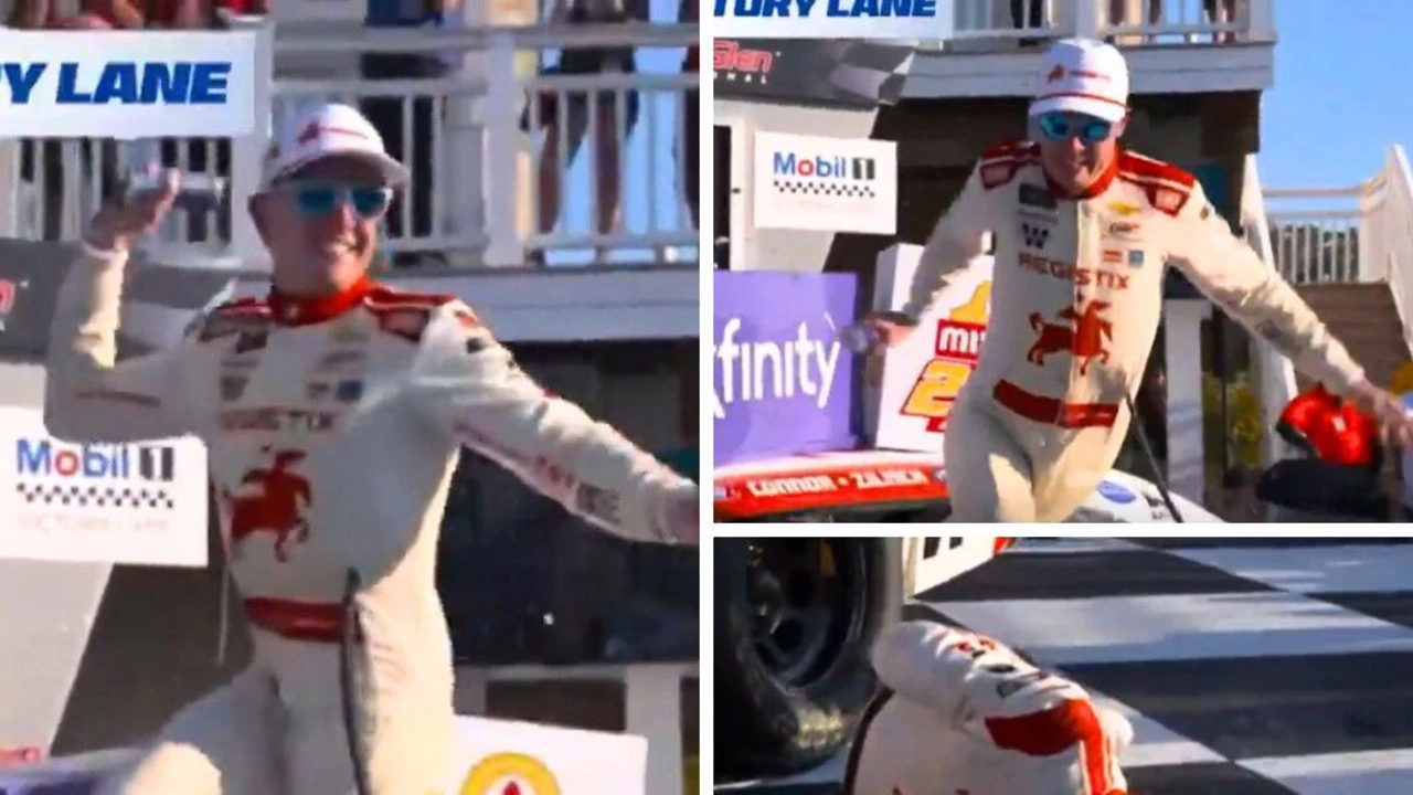 NASCAR’s Connor Zilisch Knocked Out in Victory Lane Fall After Watkins Glen Win