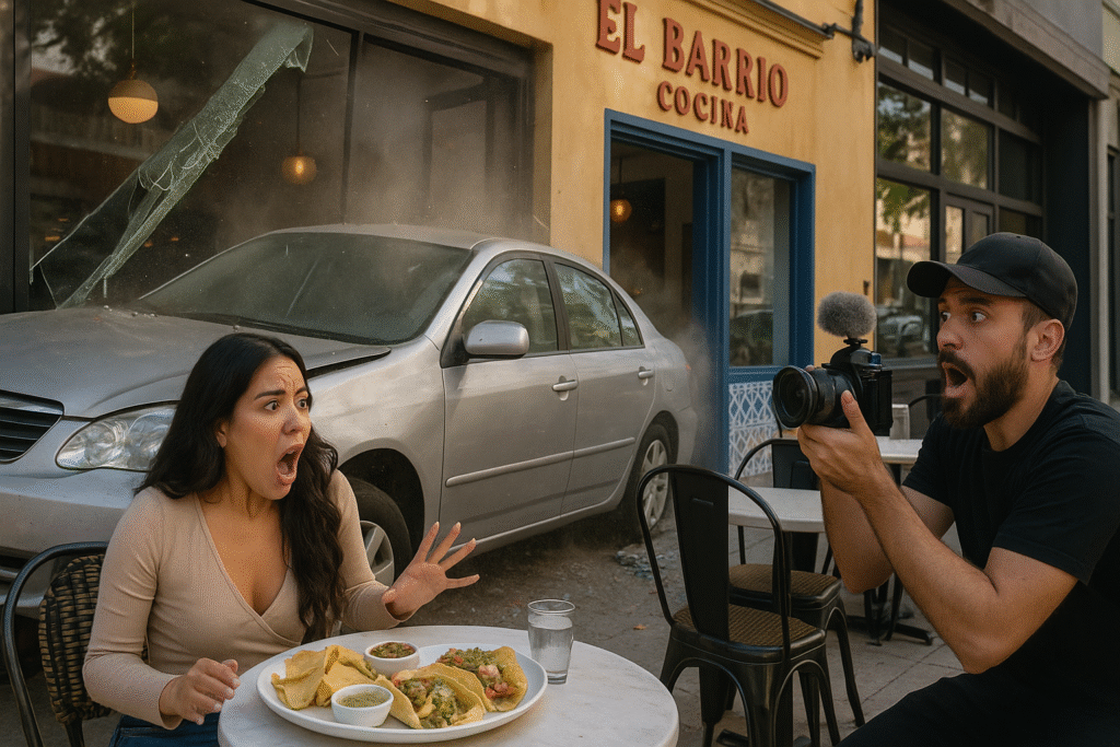 Car Smashes Into Restaurant During Food Influencer Video Shoot in LA