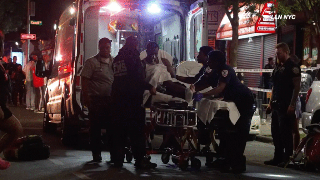 Brooklyn lounge shooting leaves 3 dead and 9 injured as NYPD searches for multiple suspects after violent gang-related dispute