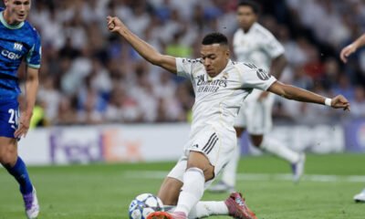 Mbappé double saves 10-man Real Madrid as Alexander-Arnold suffers injury in Champions League opener