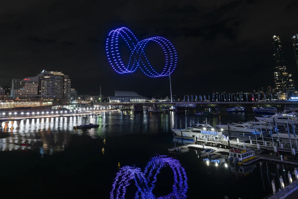 Australia’s First Weekly Drone Show Over Sydney Harbour With 250 Drones
