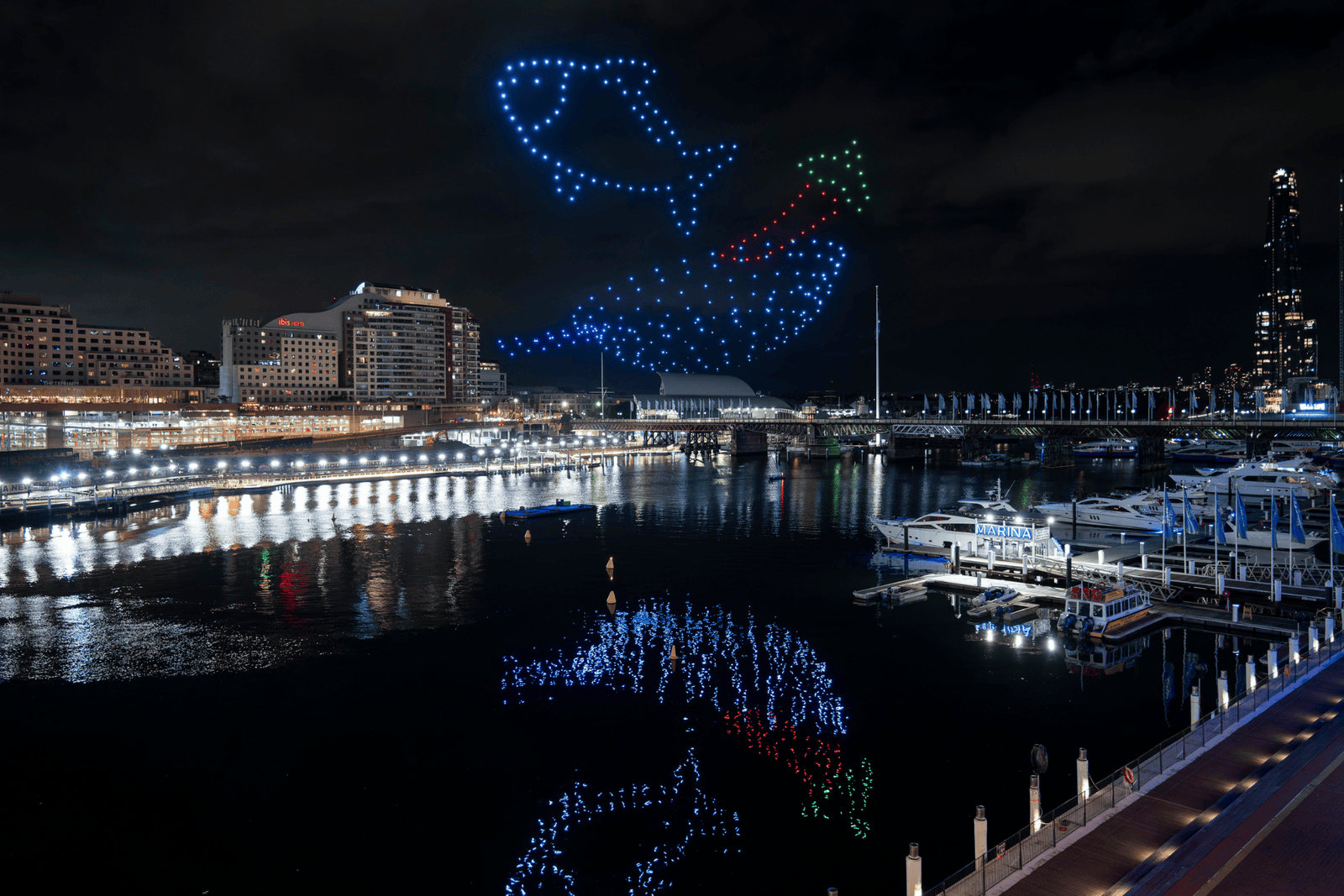 Australia’s First Weekly Drone Show Over Sydney Harbour With 250 Drones