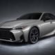 2026 Lexus IS shows off its refreshed design with bold Neutrino Gray paint and sportier details.