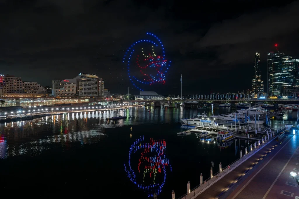 Australia’s First Weekly Drone Show Over Sydney Harbour With 250 Drones
