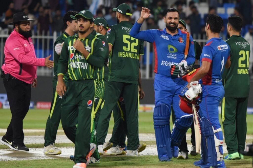 Ghazanfar T20I debut Afghanistan vs Pakistan Sharjah tri-series