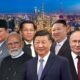 Daniel Andrews poses with Kim Jong Un and Vladimir Putin at China military parade