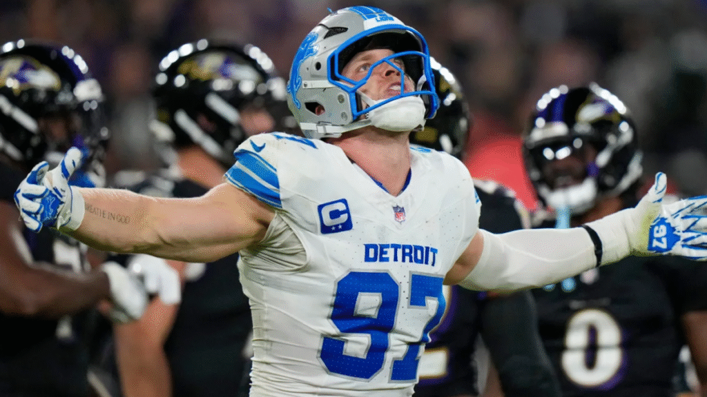 Lions Beat Ravens 38-30 with Seven Sacks on Lamar Jackson and Clutch Fourth-Quarter Plays