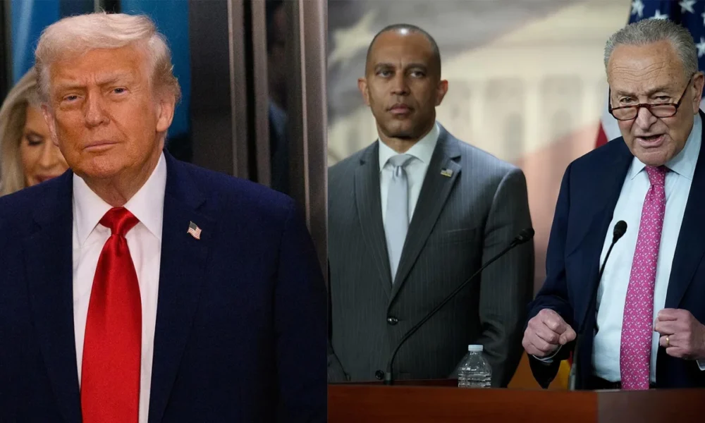 Trump posts AI-generated racist video of Schumer and Jeffries as shutdown deadline nears