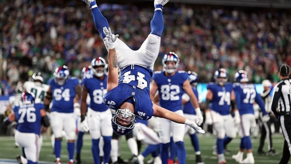 Giants Rookies Jaxson Dart and Cam Skattebo Lead Stunning 34–17 Win Over Eagles