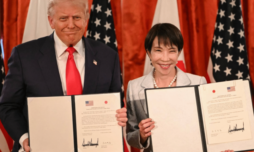 Japan PM Sanae Takaichi Welcomes Donald Trump at Akasaka Palace | Daily Global Diary