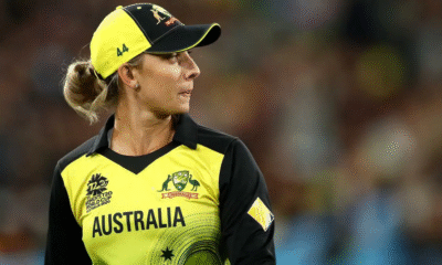 Ashleigh Gardner celebrates during a Women’s World Cup match as her net worth and career continue to grow in 2025.