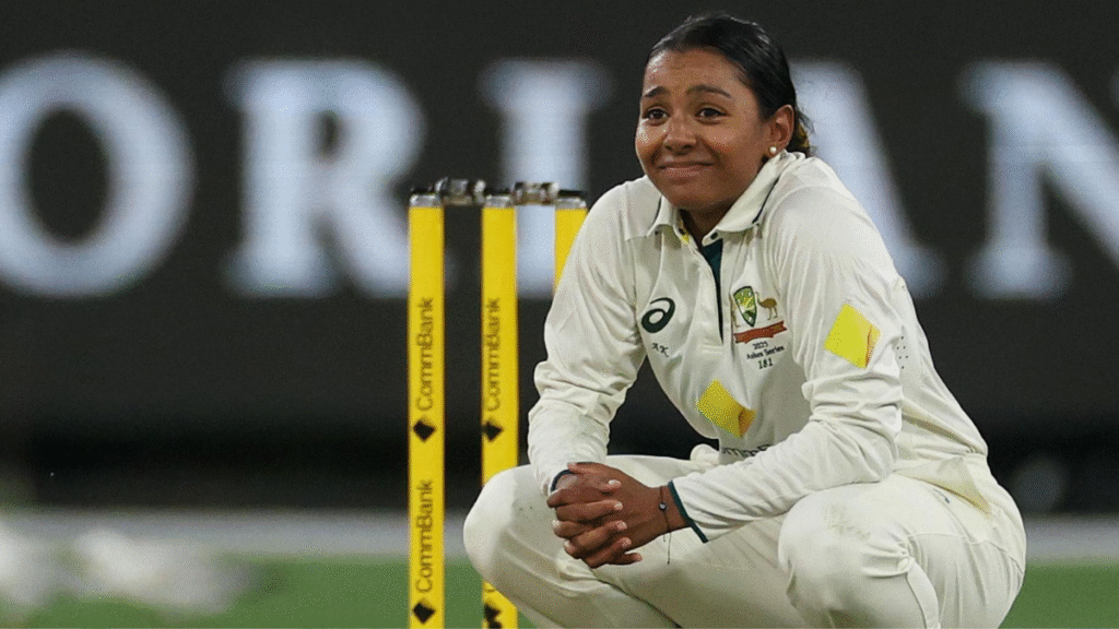 Alana King celebrates a wicket for Australia, marking her rise as one of the world’s top leg-spinners.