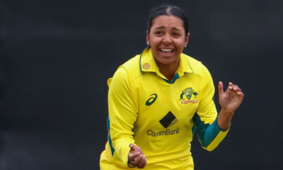 Alana King celebrates a wicket for Australia, marking her rise as one of the world’s top leg-spinners.