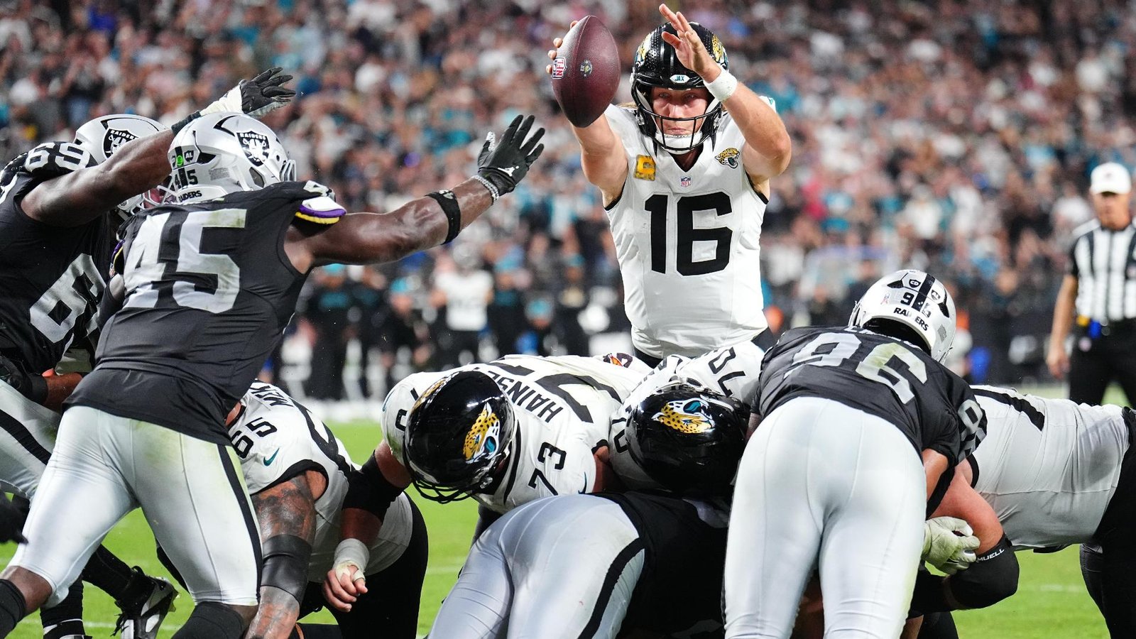 Trevor Lawrence Leads Jaguars to 30-29 OT Win Over Raiders Despite Illness