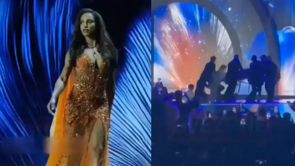 Miss Jamaica Suffers Terrifying Fall Off Miss Universe Stage; Rushed to Hospital on Stretcher in Viral Video
