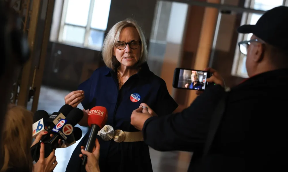 Eileen Higgins celebrates her historic victory as Miami’s first Democratic mayor in nearly three decades
