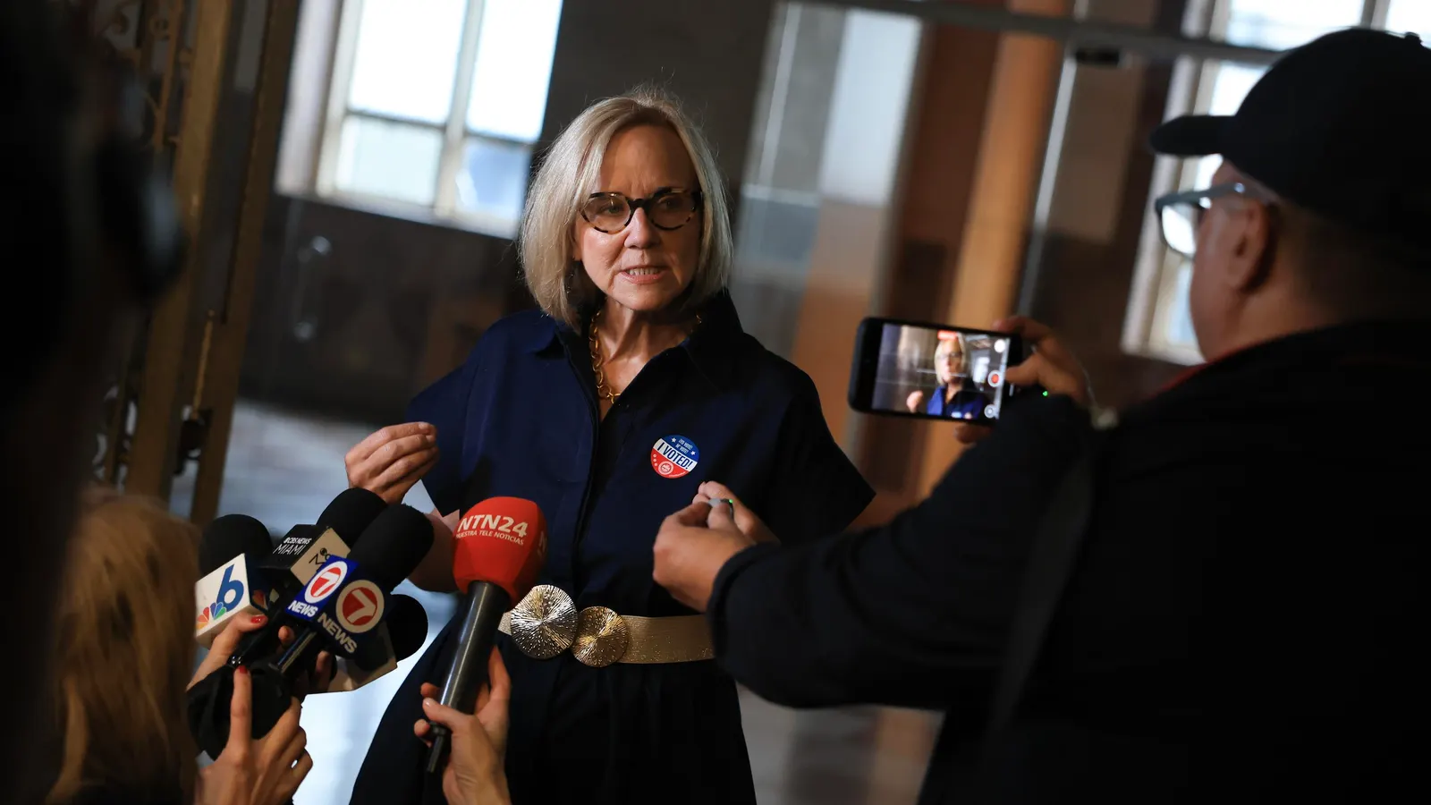 Eileen Higgins celebrates her historic victory as Miami’s first Democratic mayor in nearly three decades