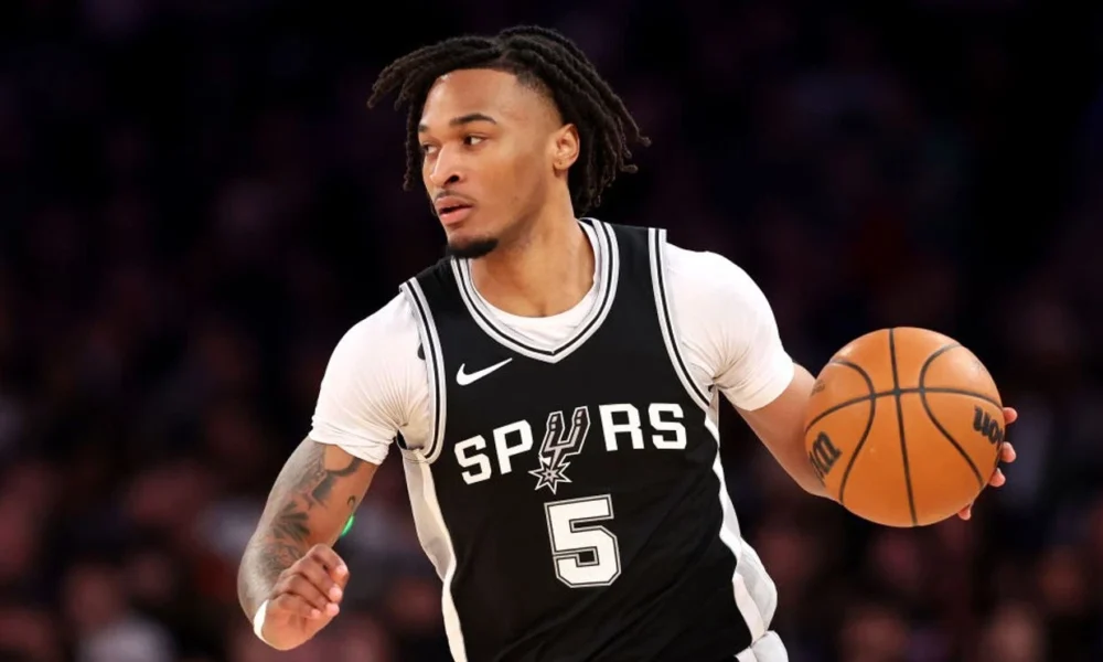 Stephon Castle drops 30 points to lead a Wembanyama-less Spurs past the Lakers and into the NBA Cup semifinals.