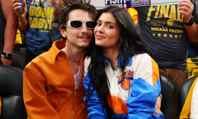 Kylie Jenner & Timothée Chalamet Twin in Bright Orange at Marty Supreme Premiere