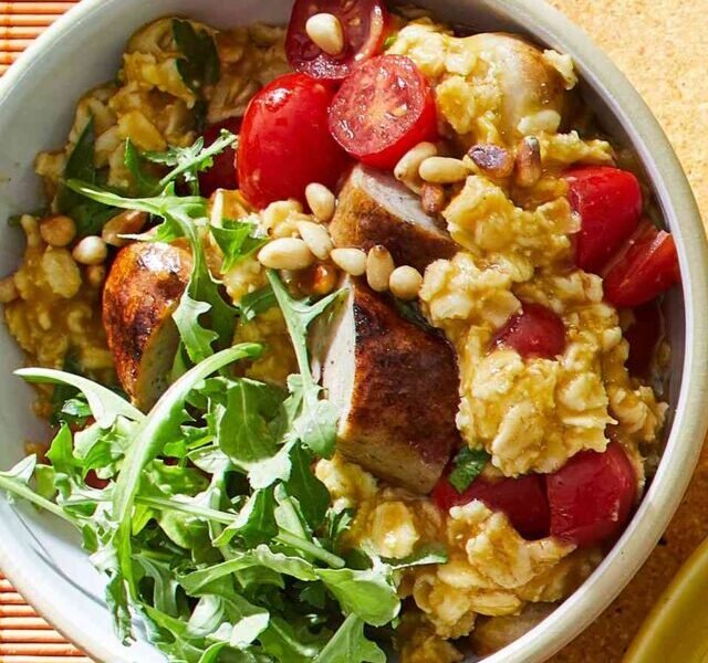 Savory-Oatmeal-with-Tomato-Sausage--07f20f5e98ee401fa545fa775582831e