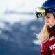 Lindsey Vonn celebrates her historic World Cup downhill victory in San Moritz at age 41