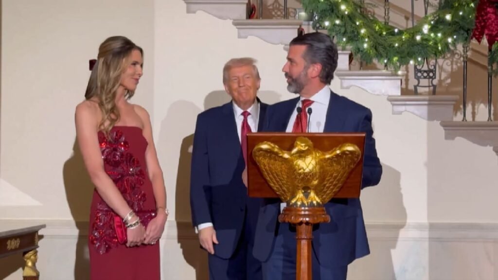 Trump Announces Donald Trump Jr.’s Engagement at White House Holiday Event