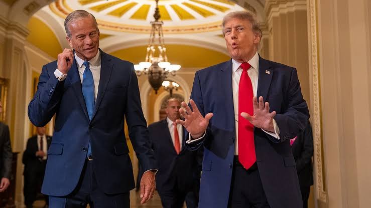 Trump Pressures Senate as John Thune Faces GOP Election Bill Fight