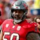 Football player in Buccaneers uniform