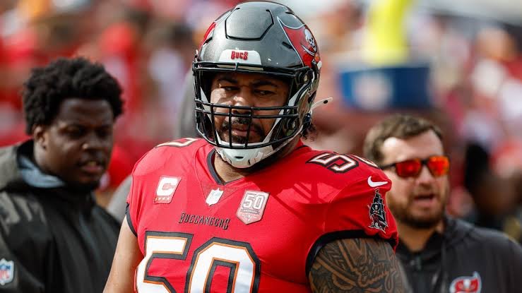 Football player in Buccaneers uniform